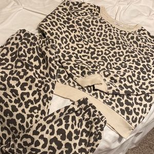 Cheetah Print Loungewear Matching Set
